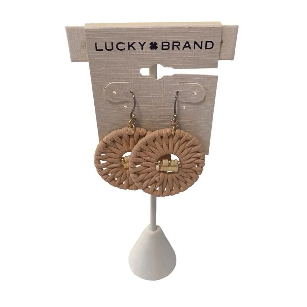 -Neutral Toned Lightweight Raffla Hoops. Will go great with everything